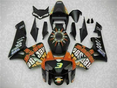 Schwarz 05-06 CBR600RR Verkleidung