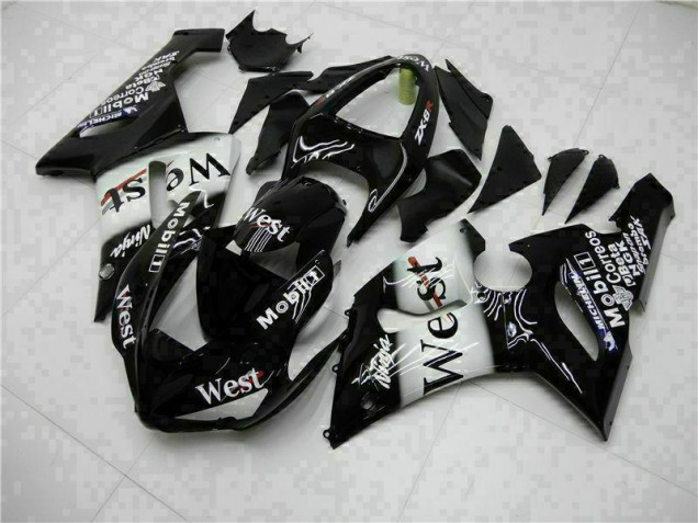 Schwarz 05-06 ZX6R Motorrad Verkleidung Komplett Sets