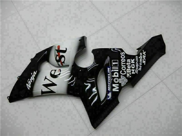 Schwarz 05-06 ZX6R Motorrad Verkleidung Komplett Sets