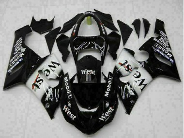 Schwarz 05-06 ZX6R Motorrad Verkleidung Komplett Sets