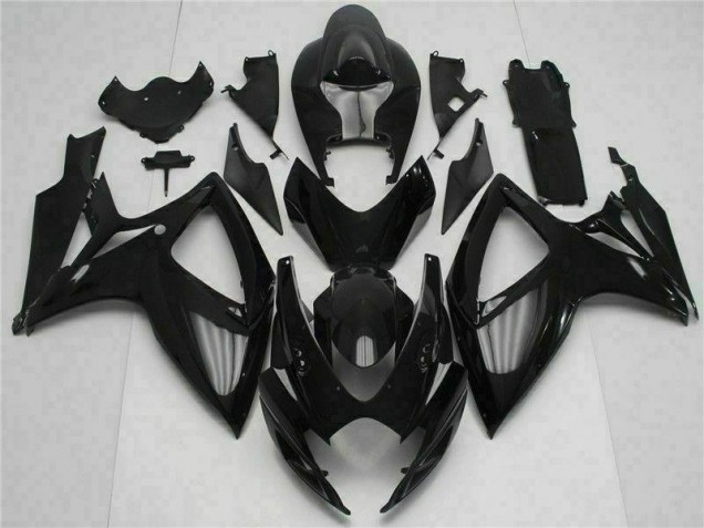 Schwarz 06-07 GSXR 600/750 Motor Verkleidungen Schwarz 06-07 GSXR 600/750 Motor Verkleidungen