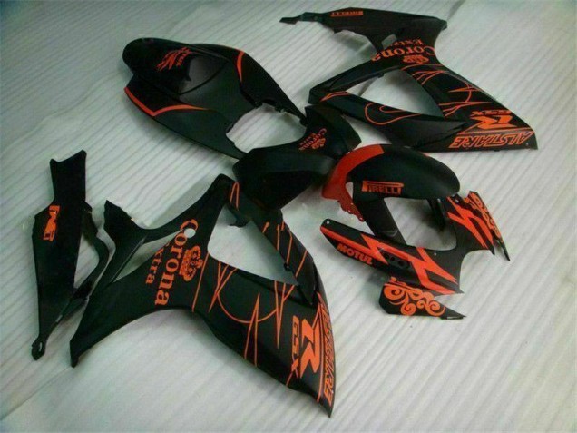 Schwarz 06-07 GSXR 600/750 Motorrad Verkleidung Komplett Sets Schwarz 06-07 GSXR 600/750 Motorrad Verkleidung Komplett Sets