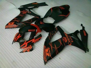 Schwarz 06-07 GSXR 600/750 Motorrad Verkleidung Komplett Sets