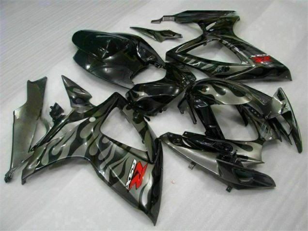 Schwarz 06-07 GSXR 600/750 Motorrad Verkleidungen & Plastik Schwarz 06-07 GSXR 600/750 Motorrad Verkleidungen & Plastik