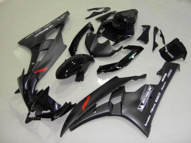 Schwarz 06-07 YZF R6 Motorrad Verkleidungen & Plastik Schwarz 06-07 YZF R6 Motorrad Verkleidungen & Plastik