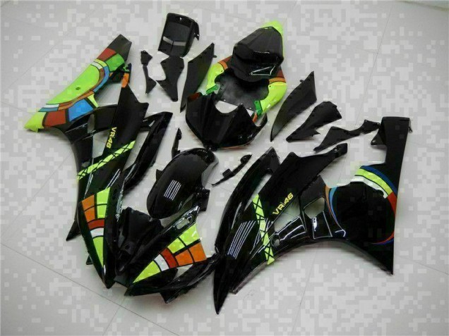 Schwarz 06-07 YZF R6 Motorrad Vollverkleidung
