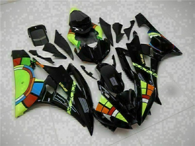 Schwarz 06-07 YZF R6 Motorrad Vollverkleidung