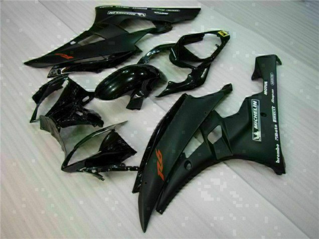 Schwarz 06-07 YZF R6 Motorrad Vollverkleidung & Plastik