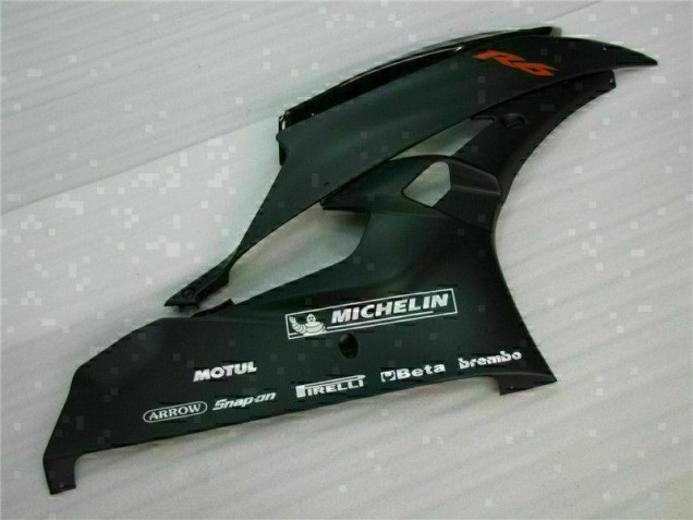 Schwarz 06-07 YZF R6 Motorrad Vollverkleidung & Plastik