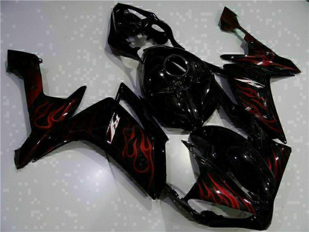Schwarz 07-08 YZF R1 Motorrad Verkleidung Komplett Sets