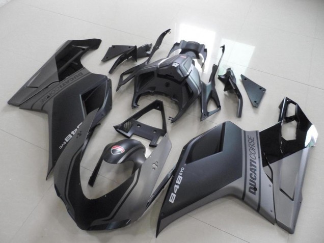 Schwarz 07-14 Ducati 848 1098 1198 Motorrad Verkleidung Schwarz 07-14 Ducati 848 1098 1198 Motorrad Verkleidung