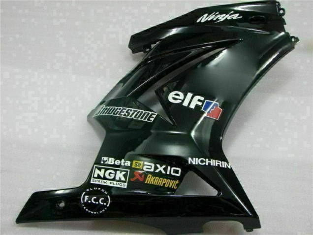 Schwarz 08-12 EX250 Motorrad Verkleidung Komplett Sets