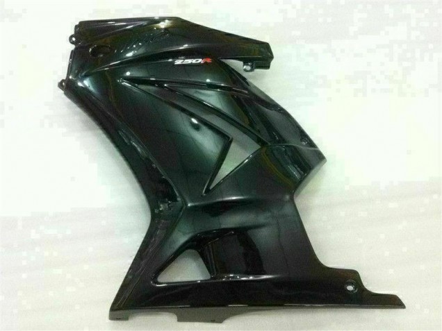 Schwarz 08-12 EX250 Motorrad Verkleidung & Plastik Schwarz 08-12 EX250 Motorrad Verkleidung & Plastik