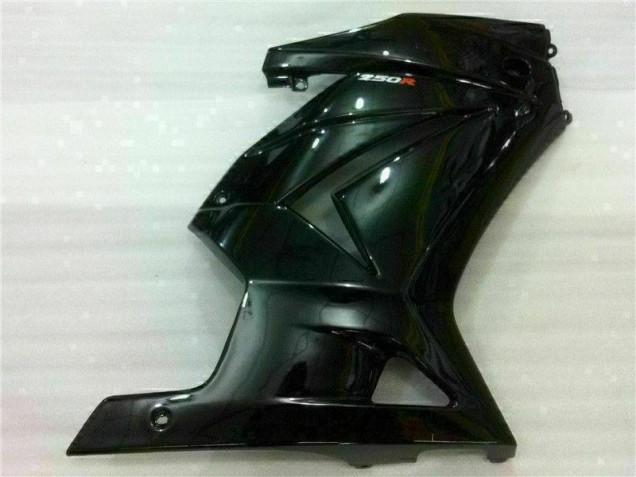 Schwarz 08-12 EX250 Motorrad Verkleidung & Plastik Schwarz 08-12 EX250 Motorrad Verkleidung & Plastik