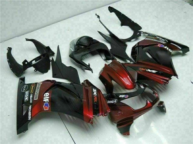 Schwarz 08-12 EX250 Motorrad Verkleidungen Schwarz 08-12 EX250 Motorrad Verkleidungen