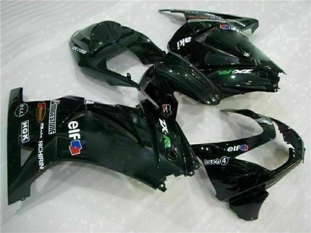 Schwarz 08-12 EX250 Motorrad Vollverkleidung & Plastik Schwarz 08-12 EX250 Motorrad Vollverkleidung & Plastik