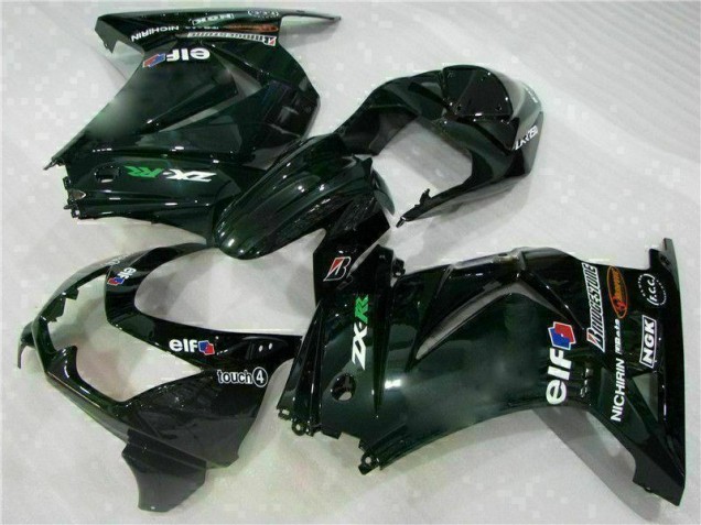 Schwarz 08-12 EX250 Motorrad Vollverkleidung & Plastik Schwarz 08-12 EX250 Motorrad Vollverkleidung & Plastik