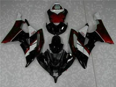 Schwarz 08-16 YZF R6 Motor Vollverkleidung