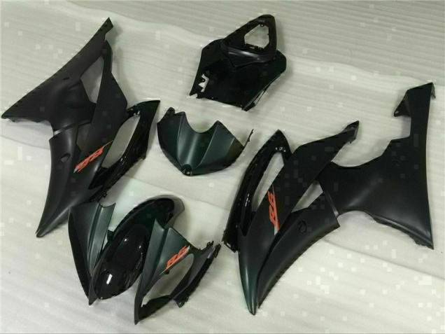 Schwarz 08-16 YZF R6 Motorradverkleidung Plastik Kits Schwarz 08-16 YZF R6 Motorradverkleidung Plastik Kits
