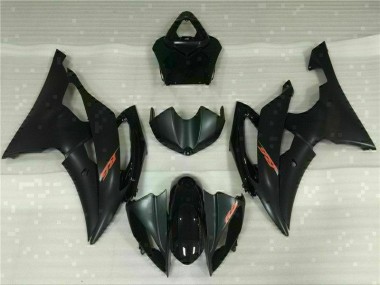 Schwarz 08-16 YZF R6 Motorradverkleidung Plastik Kits