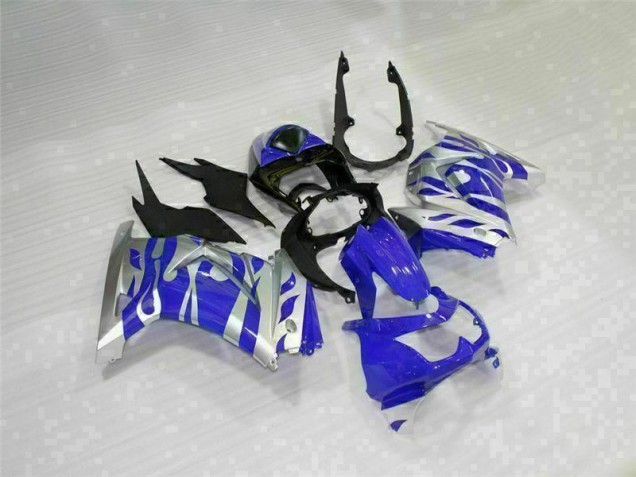 Schwarz Blau 08-12 EX250 Motorrad Verkleidung Schwarz Blau 08-12 EX250 Motorrad Verkleidung