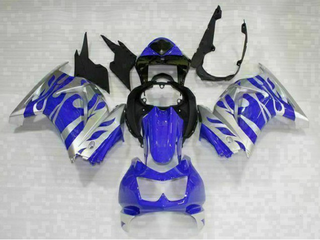 Schwarz Blau 08-12 EX250 Motorrad Verkleidung Schwarz Blau 08-12 EX250 Motorrad Verkleidung