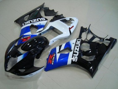 Schwarz Blau Weiß 03-04 GSXR 1000 Motorrad Verkleidung