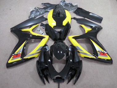 Schwarz Gelb 06-07 GSXR 600 Motorrad Verkleidung