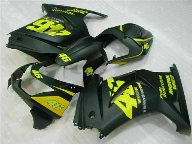 Schwarz Gelb 46 08-12 EX250 Motorrad Verkleidung Schwarz Gelb 46 08-12 EX250 Motorrad Verkleidung