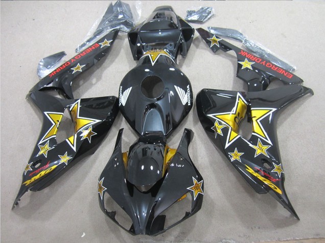 Schwarz Gelb ENERGY DRINK 06-07 CBR1000RR Motorrad Verkleidung