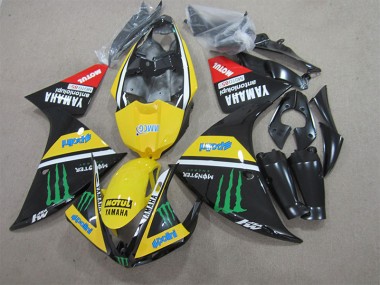Schwarz Gelb Motul Monster 09-11 YZF R1 Motorrad Verkleidung