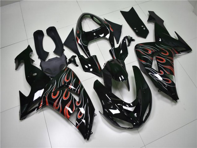 Schwarz Grau Rot 06-07 ZX10R Motorrad Verkleidung Schwarz Grau Rot 06-07 ZX10R Motorrad Verkleidung