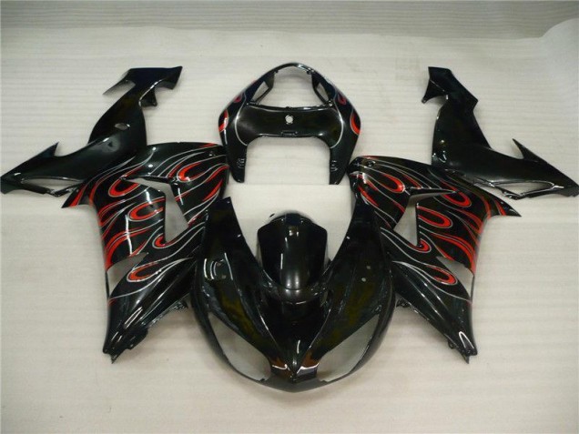 Schwarz Grau Rot 06-07 ZX10R Motorrad Verkleidung Schwarz Grau Rot 06-07 ZX10R Motorrad Verkleidung