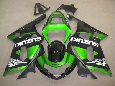 Schwarz Grün 01-03 GSXR 600 Motorrad Verkleidung