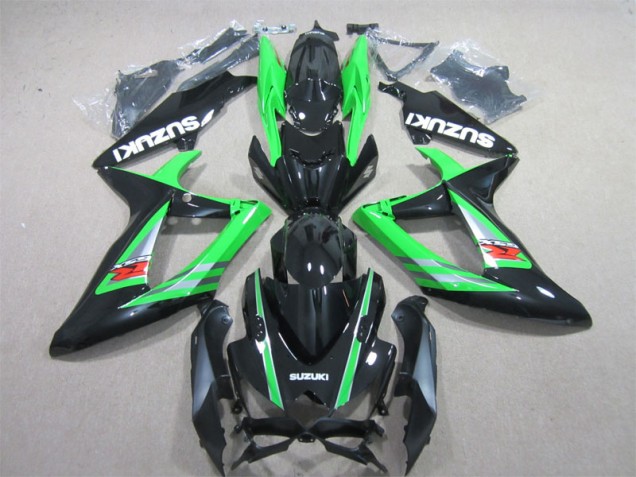 Schwarz Grün 06-07 GSXR 600 Motorrad Verkleidung Schwarz Grün 06-07 GSXR 600 Motorrad Verkleidung