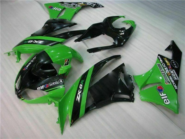Schwarz Grün 09-12 ZX6R Motorrad Verkleidung Komplett Sets Schwarz Grün 09-12 ZX6R Motorrad Verkleidung Komplett Sets