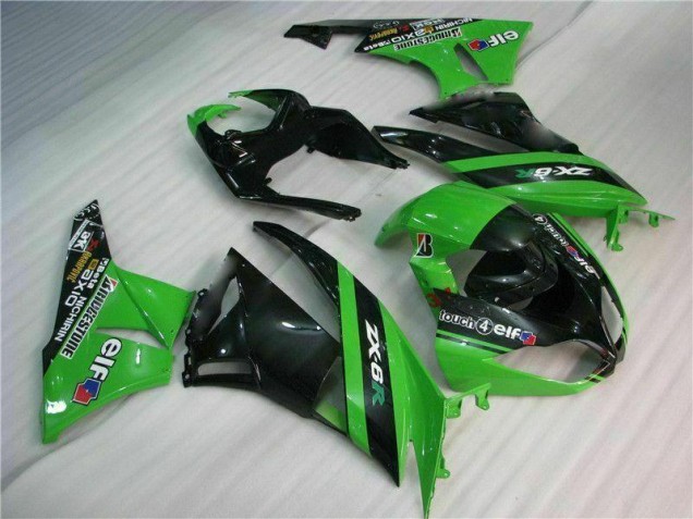 Schwarz Grün 09-12 ZX6R Motorrad Verkleidung Komplett Sets Schwarz Grün 09-12 ZX6R Motorrad Verkleidung Komplett Sets