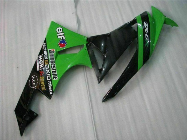 Schwarz Grün 09-12 ZX6R Motorrad Verkleidung Komplett Sets Schwarz Grün 09-12 ZX6R Motorrad Verkleidung Komplett Sets