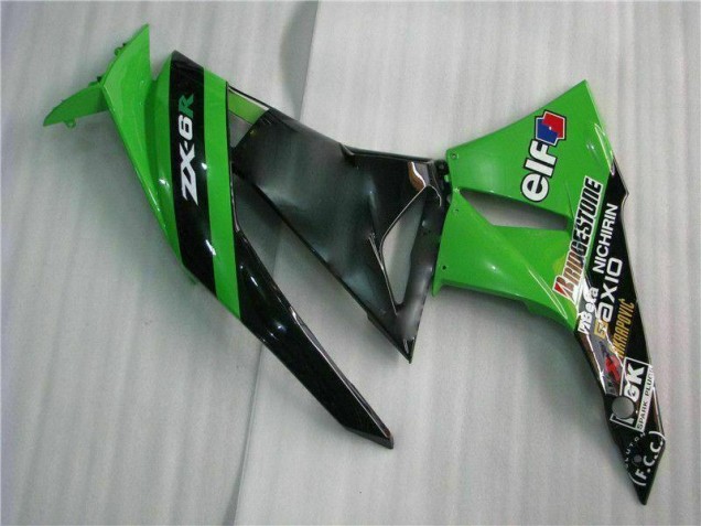 Schwarz Grün 09-12 ZX6R Motorrad Verkleidung Komplett Sets Schwarz Grün 09-12 ZX6R Motorrad Verkleidung Komplett Sets