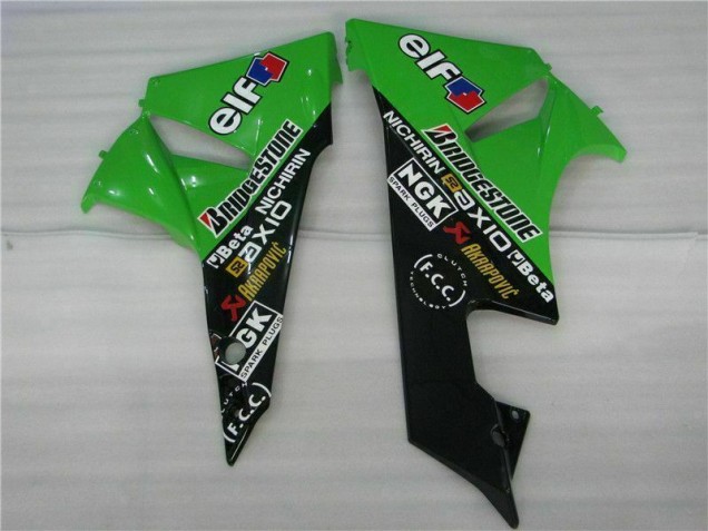 Schwarz Grün 09-12 ZX6R Motorrad Verkleidung Komplett Sets Schwarz Grün 09-12 ZX6R Motorrad Verkleidung Komplett Sets