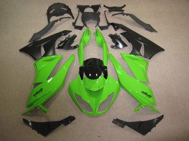 Schwarz Grün 09-12 ZX6R Motorrad Verkleidung