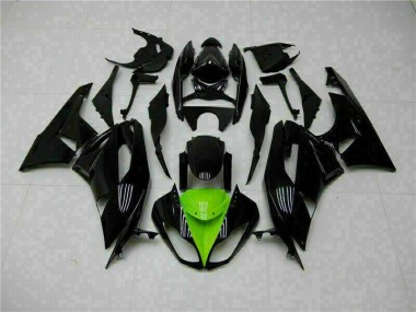 Schwarz Grün 09-12 ZX6R Motorrad Verkleidungen