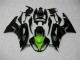 Schwarz Grün 09-12 ZX6R Motorrad Verkleidungen