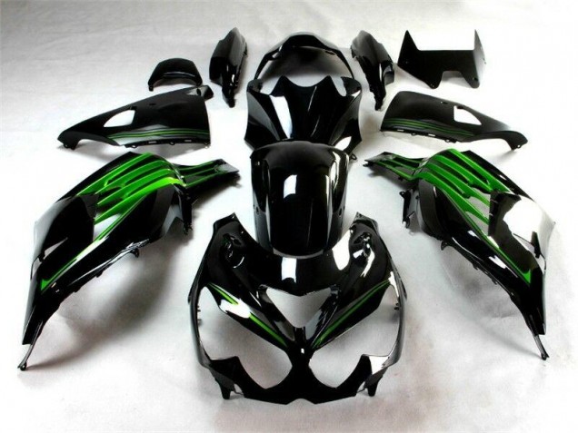 Schwarz Grün 12-21 ZX14R ZZR1400 Motorrad Verkleidung Schwarz Grün 12-21 ZX14R ZZR1400 Motorrad Verkleidung