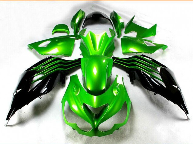 Schwarz Grün 12-21 ZX14R ZZR1400 Motorrad Verkleidungen