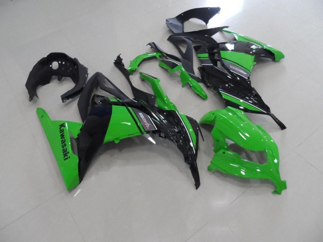 Schwarz Grün 13-16 ZX300R Motorrad Verkleidungen Schwarz Grün 13-16 ZX300R Motorrad Verkleidungen