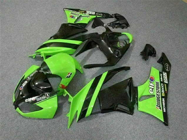 Schwarz Grün 3M Touch4 09-12 ZX6R Motorrad Verkleidung Schwarz Grün 3M Touch4 09-12 ZX6R Motorrad Verkleidung