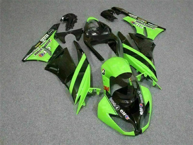 Schwarz Grün 3M Touch4 09-12 ZX6R Motorrad Verkleidung Schwarz Grün 3M Touch4 09-12 ZX6R Motorrad Verkleidung
