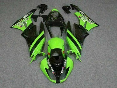 Schwarz Grün 3M Touch4 09-12 ZX6R Motorrad Verkleidung