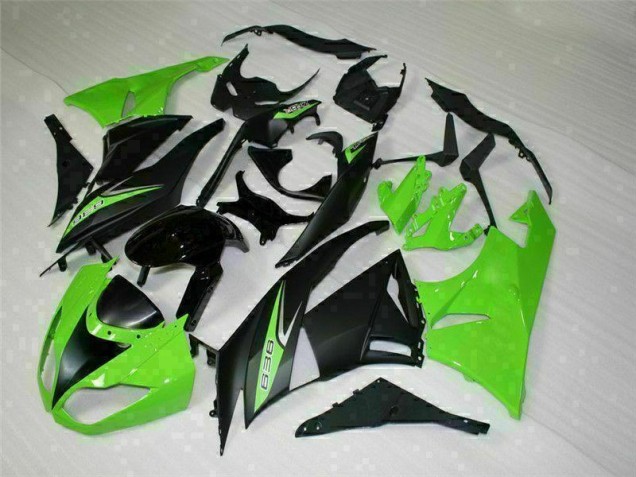 Schwarz Grün 636 09-12 ZX6R Motorrad Verkleidung Schwarz Grün 636 09-12 ZX6R Motorrad Verkleidung